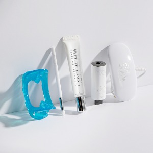 [12월 6일 출고]화이트랩스 치아미백기 LED 셀프 자가 치아미백기계 &amp; 치아미백젤 세트 (1인용)